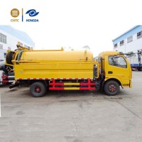 22 cubic high pressure clean and vacuum suction road sweeper truck